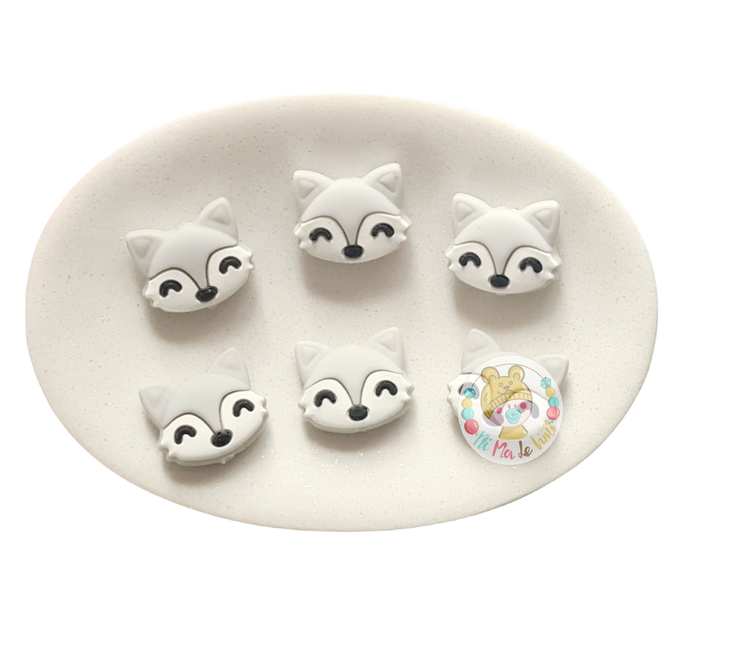 Fox Silicone Bead