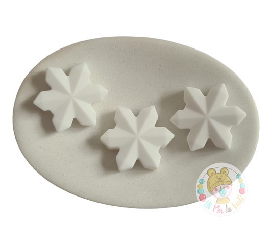 Snowflake Silicone beads