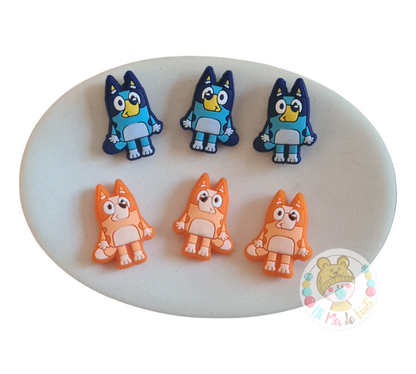 Bluey Silicone Beads