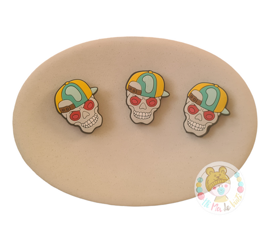 Skull Head Silicone Beads