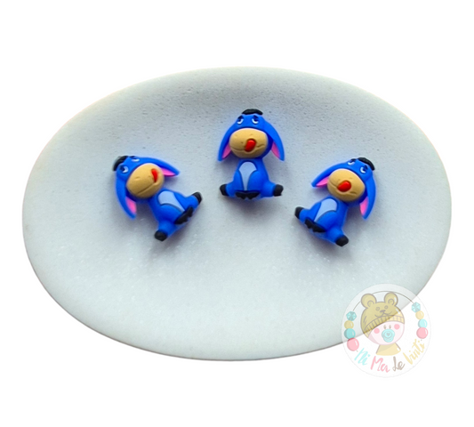3D Eeyore Silicone Beads