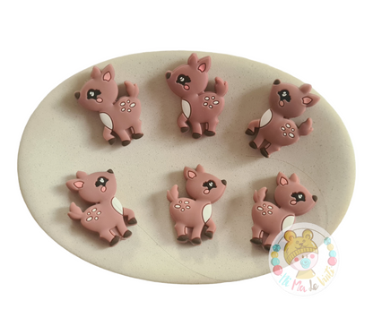 Deer silicone beads