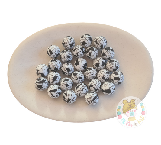 Print 12mm Silicone Beads