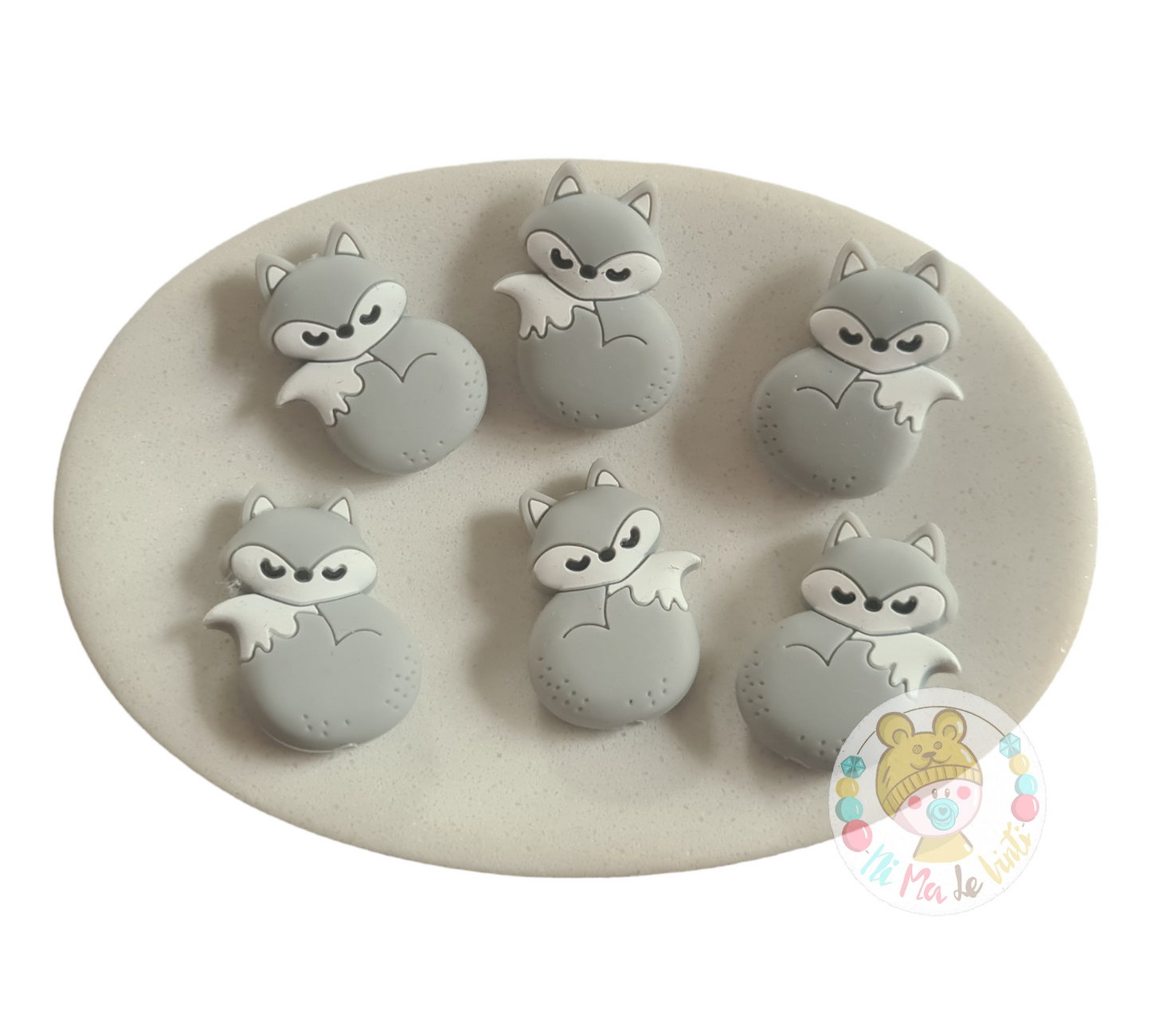 Fox  Silicone Beads