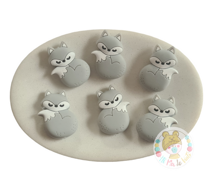 Fox  Silicone Beads