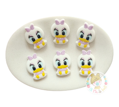 Daisy Duck Focal Silicone Beads