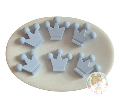 Crown silicone beads