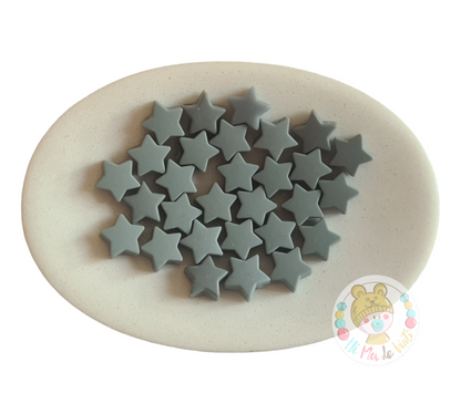 14mm silicone star beads