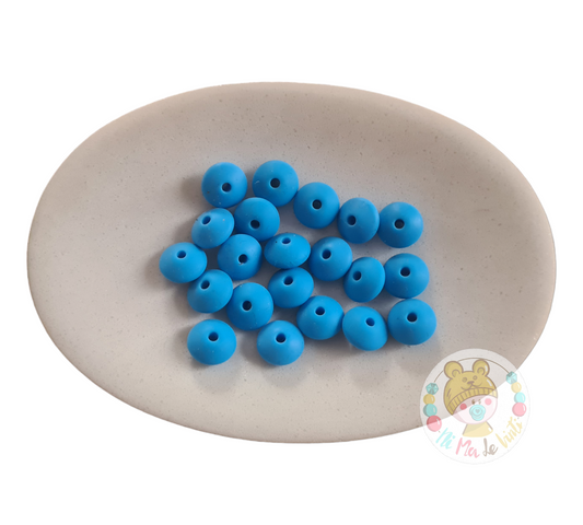 12mm Lentil Beads- Sky Blue