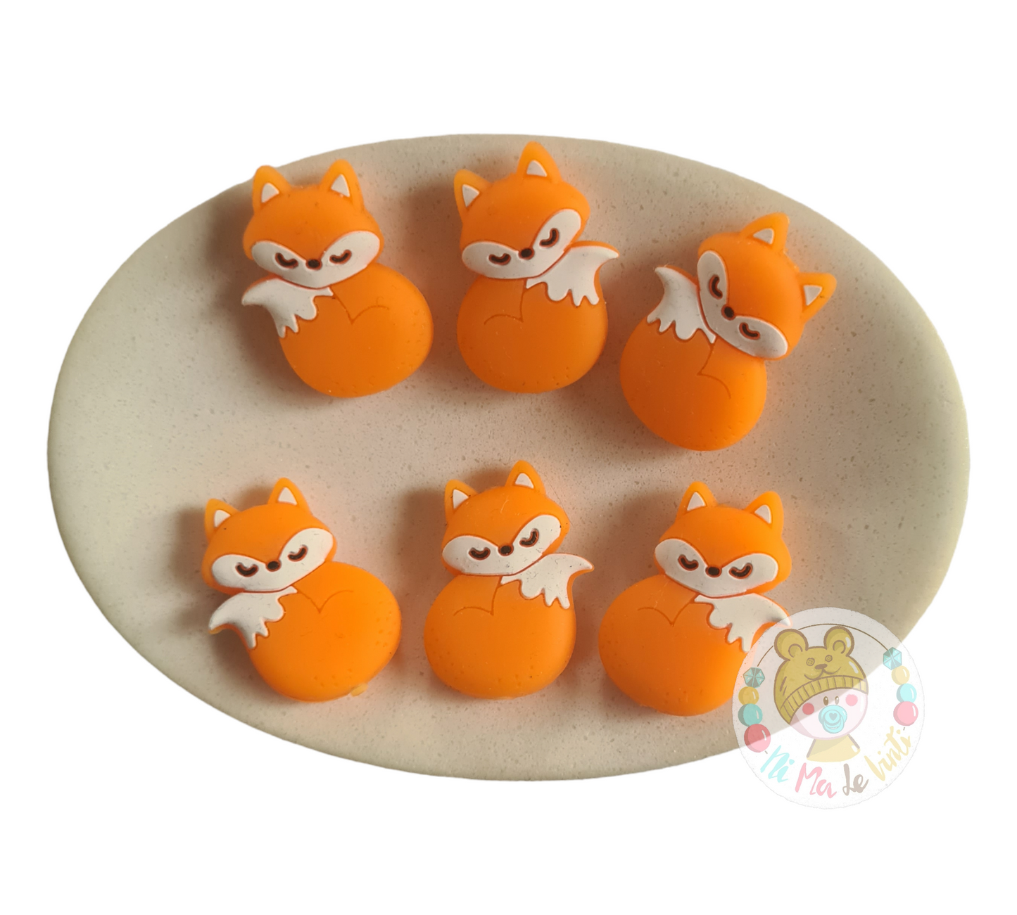 Fox  Silicone Beads