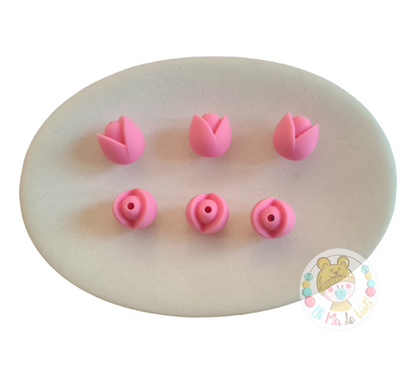 Tulip Flower Silicone Bead