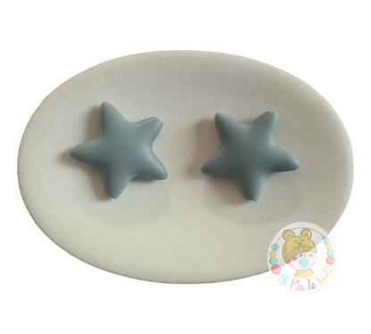 Large stars silicone beads
