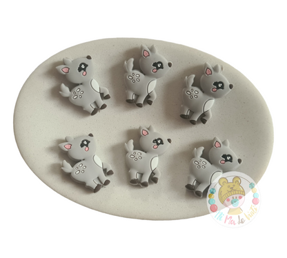 Deer silicone beads