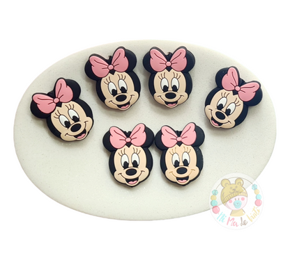 Mini Mouse Focal Silicone Bead