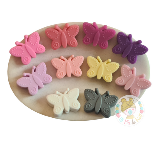 Butterfly Silicone beads