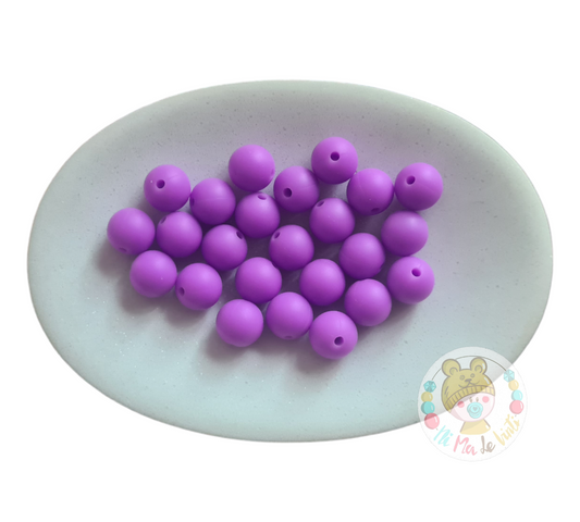 Purple 12mm Beads