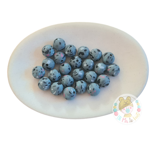Print 12mm Silicone Beads