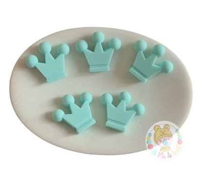Crown silicone beads