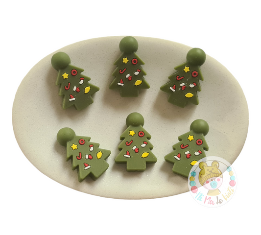 Christmas Tree Silicone beads