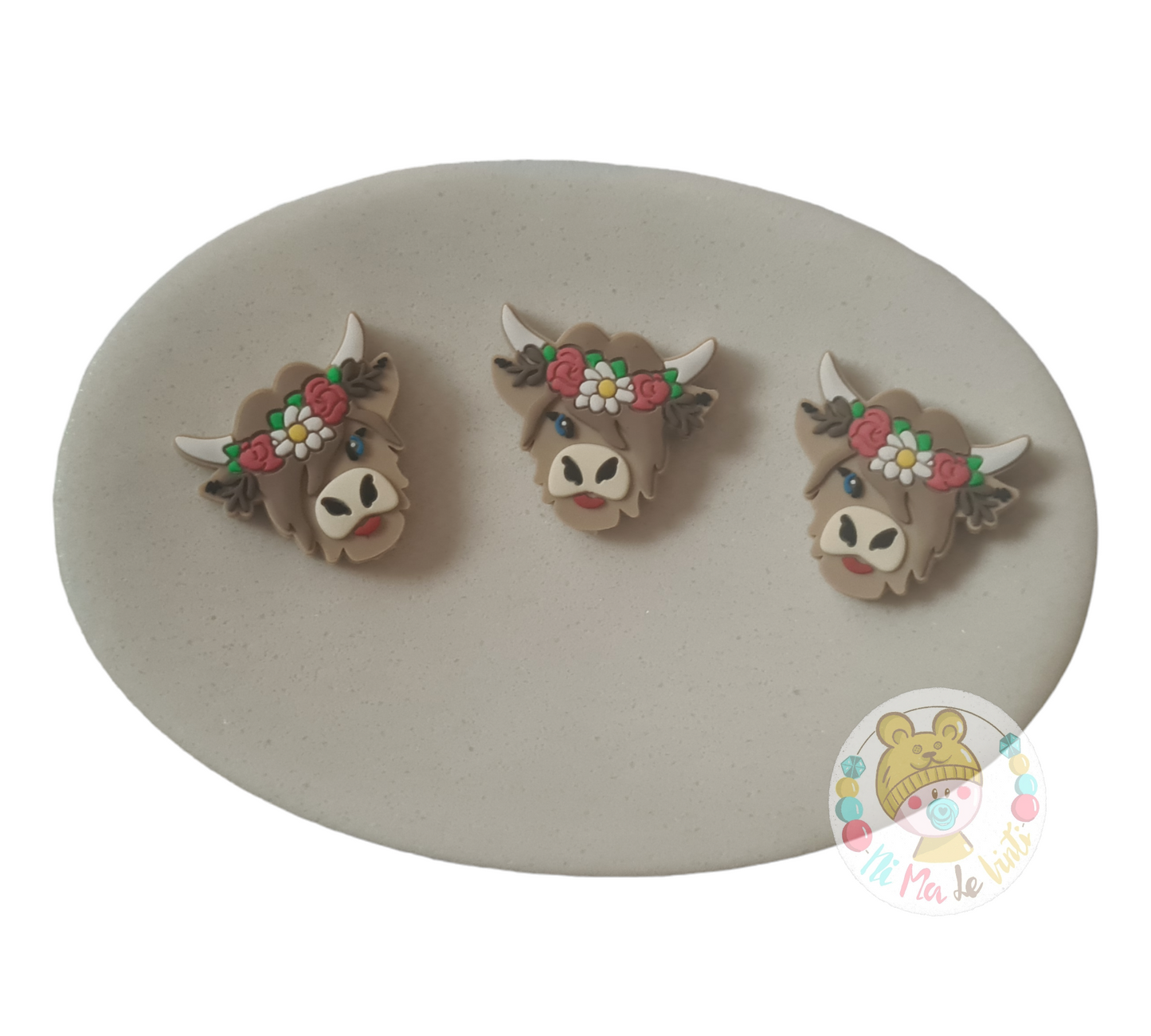 Bull Head Silicone Beads