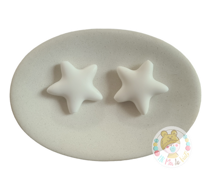 Large stars silicone beads