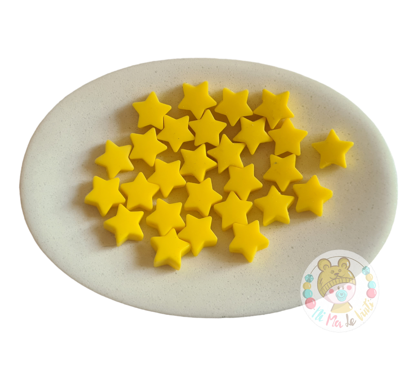14mm silicone star beads