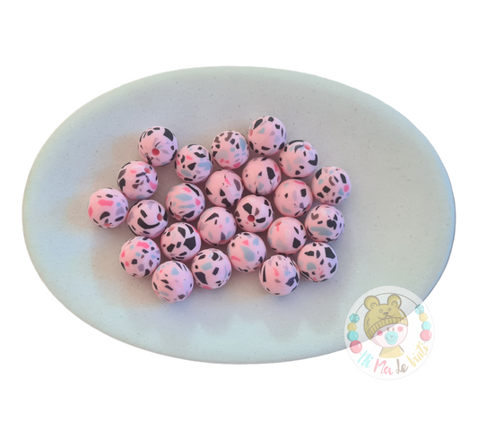 Print 12mm Silicone Beads