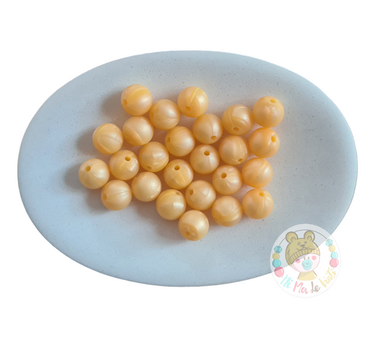 Pearl Gold 12mm Beads