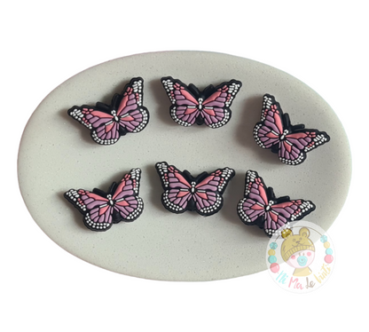 Butterfly Focal Silicone Beads