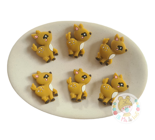 Deer silicone beads