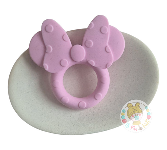 Light Pink Minnie Mouse Teether