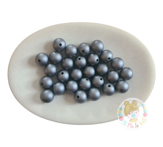 Silver 12mm Beads