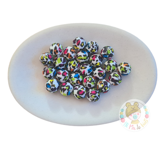 Print 12mm Silicone Beads