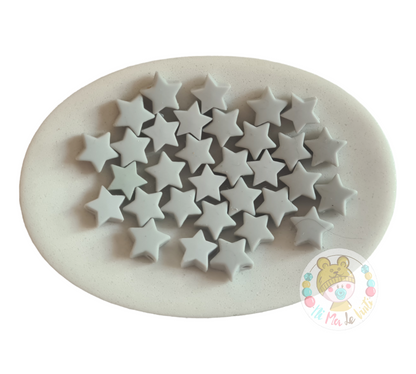 14mm silicone star beads