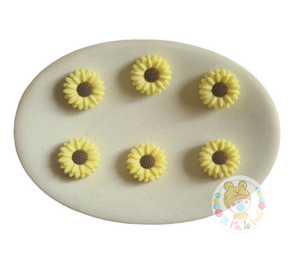 Daisy Silicone Bead