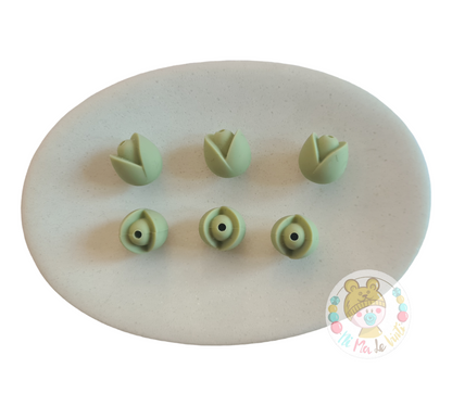 Tulip Flower Silicone Bead