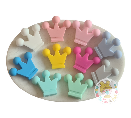 Crown silicone beads