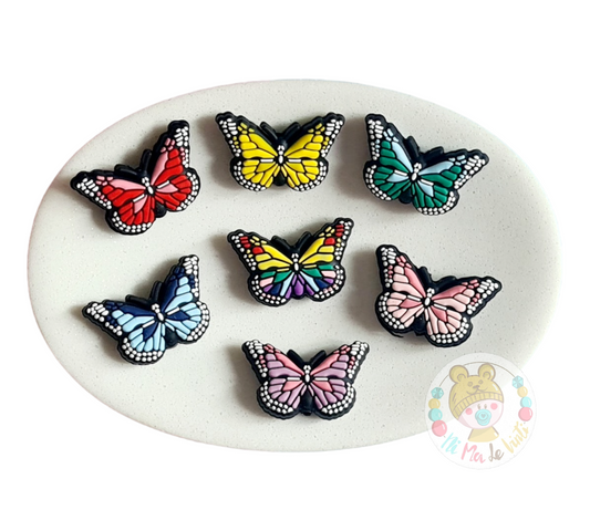 Butterfly Focal Silicone Beads