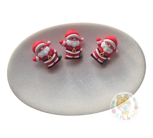 Santa 3D Silicone Beads