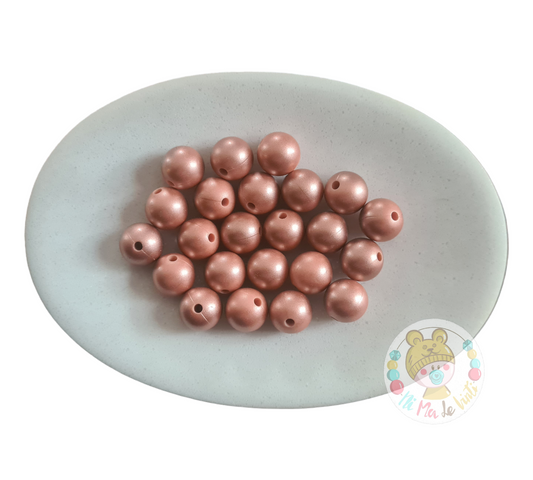 Rose Gold 12mm Beads