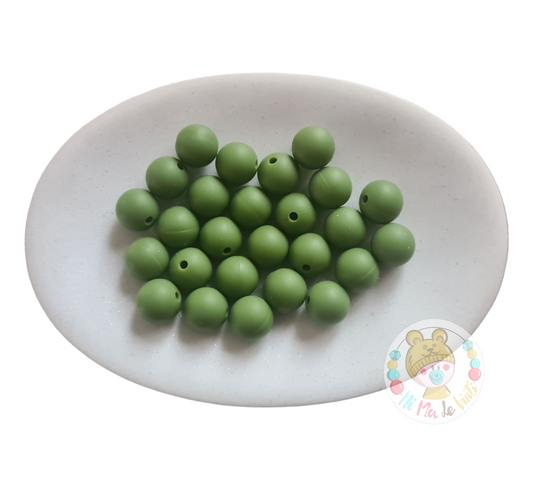 Army Green 12mm Beads