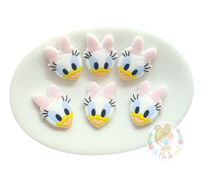 Daisy Duck Focal Silicone Beads