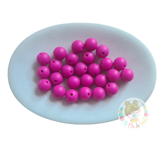 Violet Red 12mm Beads