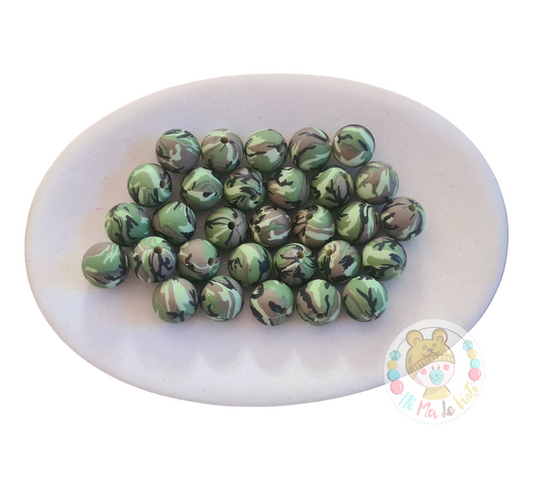 Print 12mm Silicone Beads