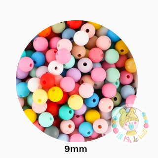 9mm Round Silicone beads 60 PCS