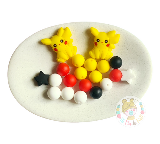 Pokemon Pikachu Focal Silicone Bead