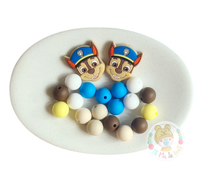 Paw Patrol Silicone Beads
