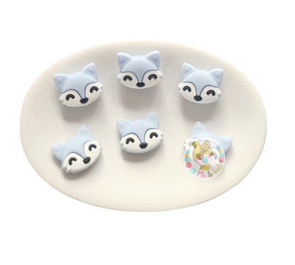 Fox Silicone Bead