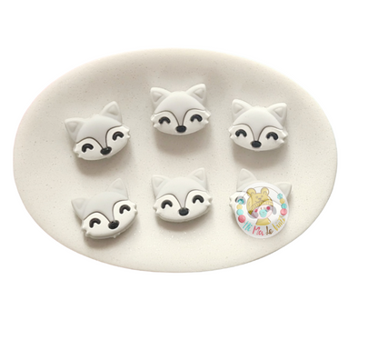 Fox Silicone Bead