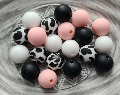 12mm 25 Pcs Silicone Bead Set/ BPA Free Silicone beads/ BPA free/Round silicone beads/DIY Silicone Beads